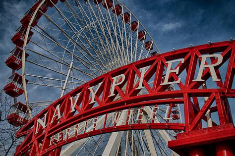 Navy Pier Ferris Wheel Photograph by Mike Burgquist | Fine Art America