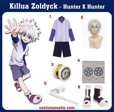 Dress Like Killua Zoldyck From Hunter X Hunter, Killua Zoldyck Costume, Halloween Costume ...