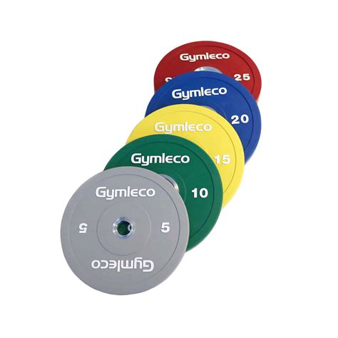 Colored weight plates in rubber | Gymleco Strength Equipment