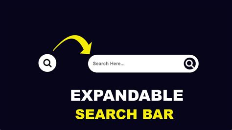 CSS Expandable Search bar Animation - Techmidpoint