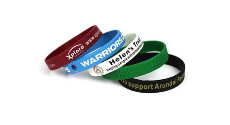 Custom Printed Silicone Wristbands - UK - Fast Delivery