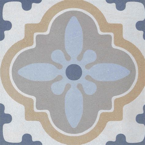 Reverie Porcelain 8" x 8" Patterned Floor Tiles - Decor 10 – Rocky ...