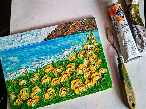 California Poppy Art ORIGINAL PAINTING 3D Art Custom Order | Etsy