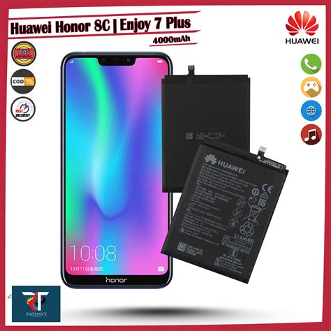 Huawei Honor 8C Enjoy 7 Plus Battery 4000mAh | Model: HB406689ECW Manufacture (Original Genuine ...