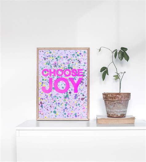 Choose Joy Wall Art, Digital Download, Self Care Gift, Affirmation Wall ...