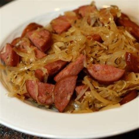 A Hearty Combination: Sauerkraut, Sausage, and Dumplings Recipe