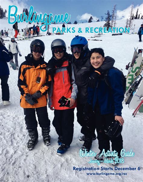 Calaméo - Burlingame Parks And Recreation Winter 2018 Activities Guide