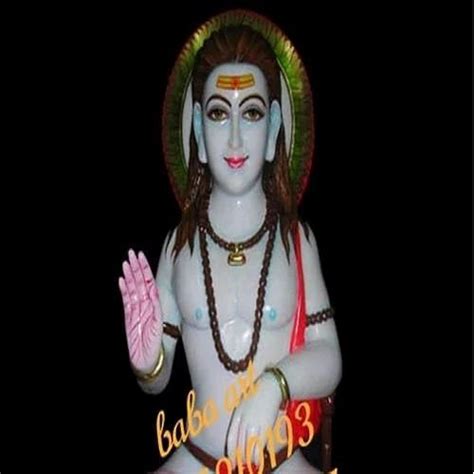 White Painted Marble Baba Gorakhnath Statue, For Worship at Rs 9000 in ...