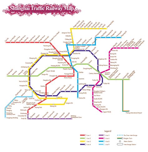 Shanghai Traffic Railway Map - Shanghai • mappery