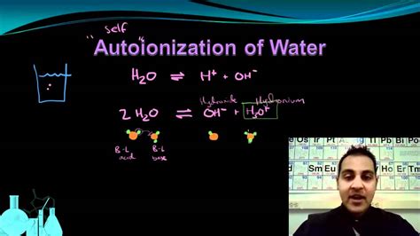 Chemistry 12.2 Autoionization of Water and Kw - YouTube