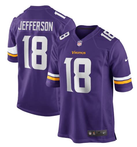 Youth Justin Jefferson Jersey | Minnesota Vikings Nike Purple Game Jersey — Pro Image America