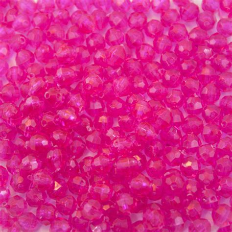 8mm Faceted Beads - 8mm Plastic Faceted Beads - Fishing Beads