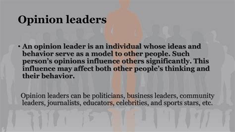 Opinion leaders