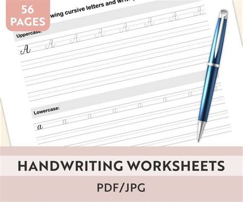 handwriting worksheets for kids with the title'writing letters and ...