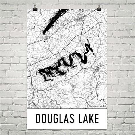 Douglas Lake Tennessee Douglas Lake TN Douglas Lake Map - Etsy ...