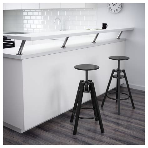 DALFRED Bar stool, black - IKEA | Bar stools, Ikea barstools, Bar stool chairs