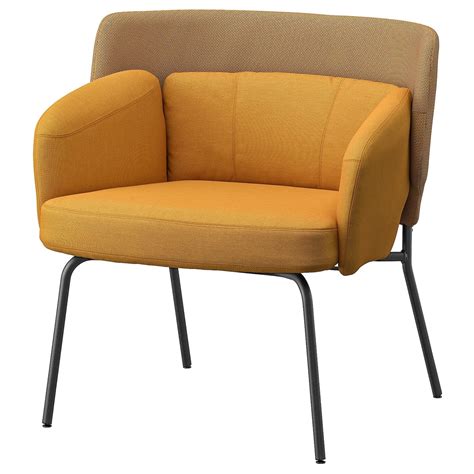 IKEA BINGSTA Vissle Dark Yellow, Kabusa Dark Yellow Armchair in 2020 ...