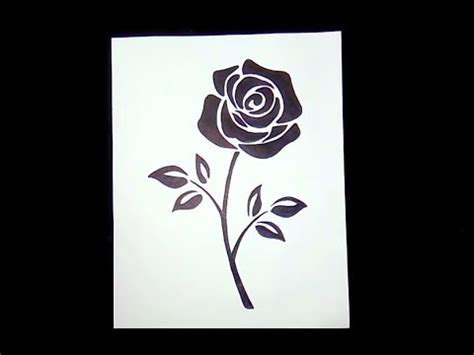 Black Rose Drawing Simple - Michelle Writesya