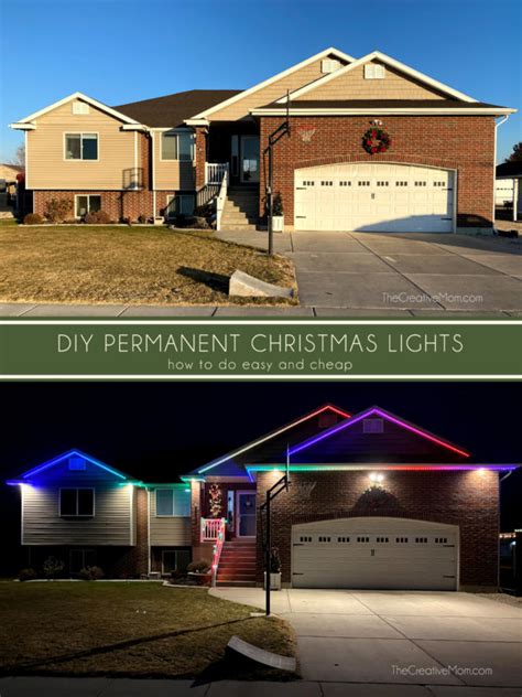 DIY Permanent LED Christmas Lights - The Creative Mom