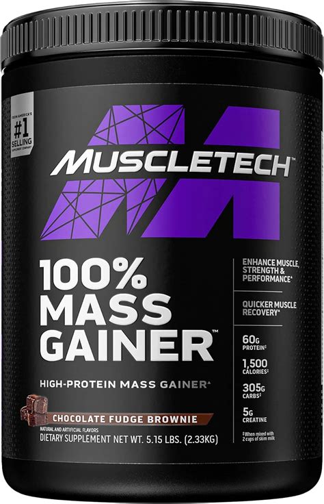 MuscleTech Mass Gainer | 100% Mass Gainer Protein Powder | Protein Powder for Muscle Gain | Whey ...