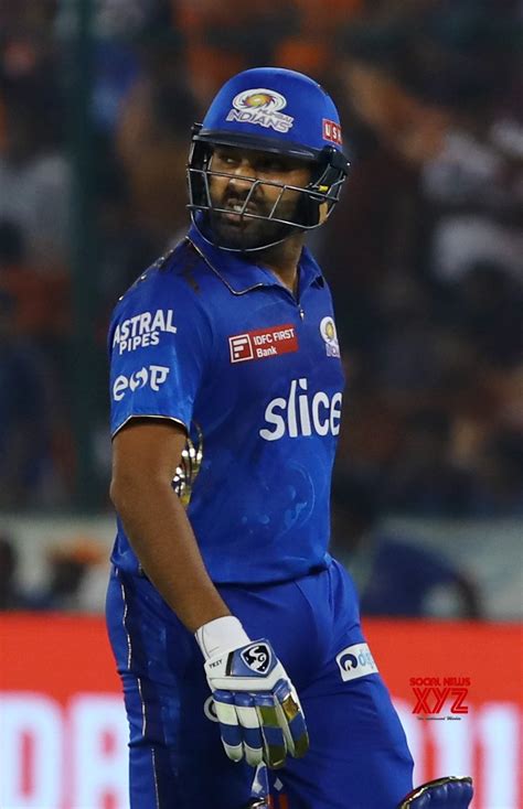 Hyderabad: MI captain Rohit Sharma walks back after his dismissal #Gallery - Social News XYZ