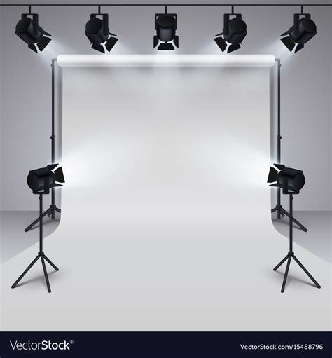 Lighting equipment and professional photography Vector Image