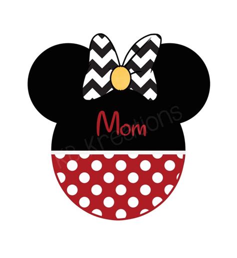 Minnie Mouse Printable Iron-On Transfers Disney by KBKreations209