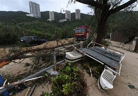 Hong Kong typhoon damage: Horror pictures as Hong Kong DESTROYED by Mangkhut | World | News ...