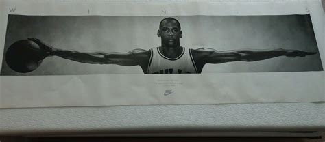 MICHAEL JORDAN WINGS NBA Nike Poster "62 x 21" | #2184890996