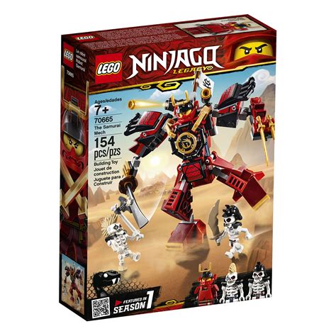 LEGO NINJAGO Legacy Samurai Mech 70665 Toy Mech Building Kit Comes with ...