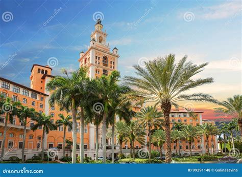 Hotel in Coral Gables. FL. USA Stock Photo - Image of resort, coral ...