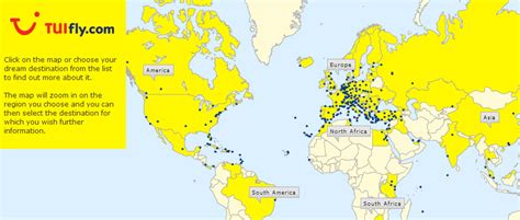 TUIfly route map