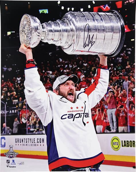 Alexander Ovechkin Signed 2018 Stanley Cup Champions Oversize Photograph (Fanatics)