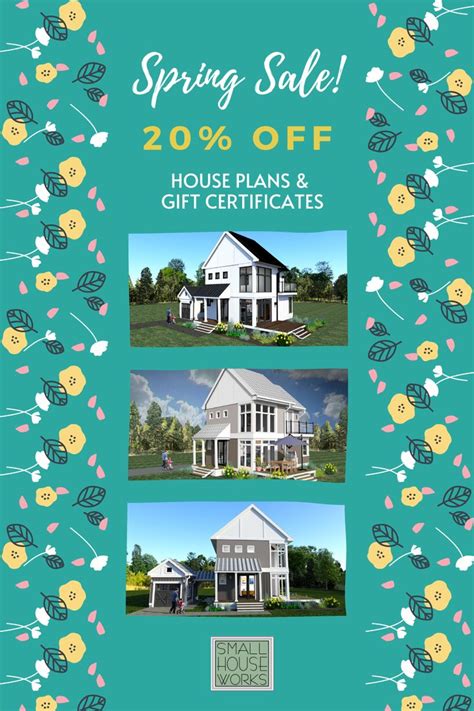 Our Big Spring 2021 House Plan Sale! in 2021 | Eco friendly house plans, Starter home plans, Eco ...