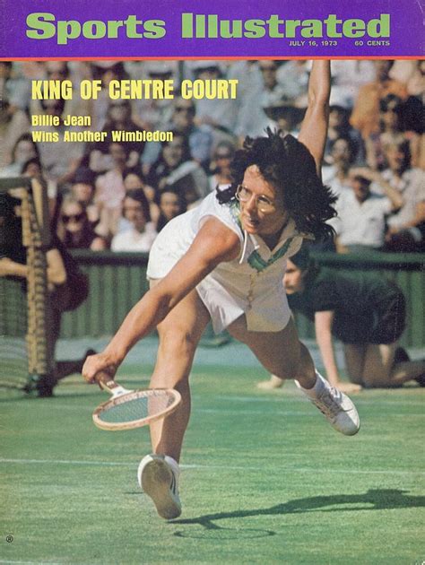 Usa Billie Jean King, 1973 Wimbledon Sports Illustrated Cover by Sports Illustrated