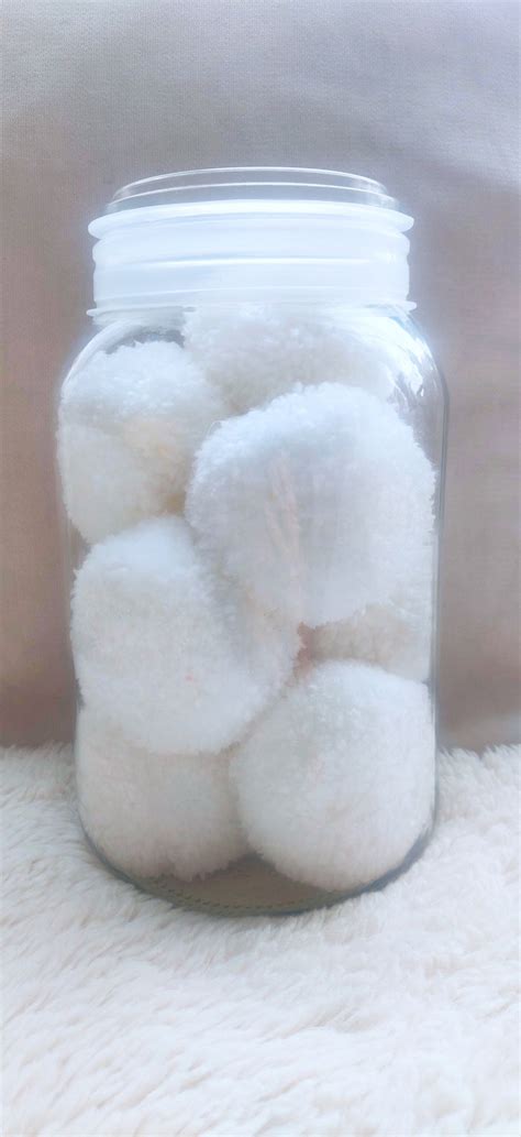 Snowball Pom Poms/textile Snowballs - Etsy