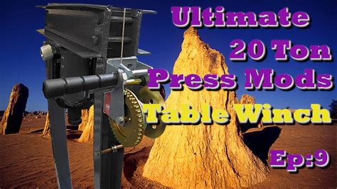 The Ultimate 20 Ton Shop Press Build, Episode: 9 The Table Winch System ...