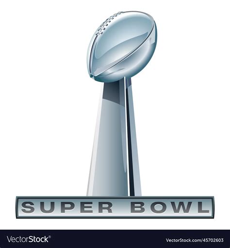 Realistic super bowl icon Royalty Free Vector Image