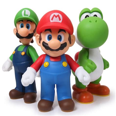 Aliexpress.com : Buy Super Mario toys Bros Luigi Mario action figure ...