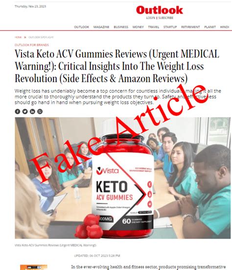 Vista Keto ACV Gummies | [Scam Exposed] Read Full Report - Scam Legit