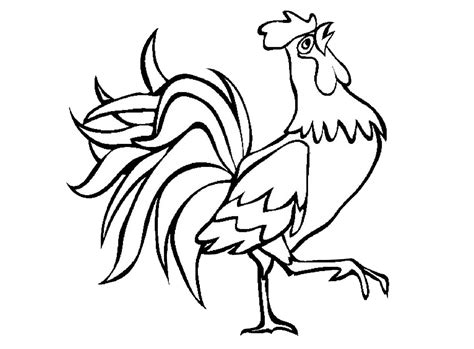 Printable Rooster Coloring Pages for Kids - Print Color Craft