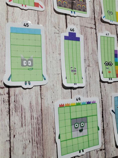 Numberblocks 41-50 - Etsy