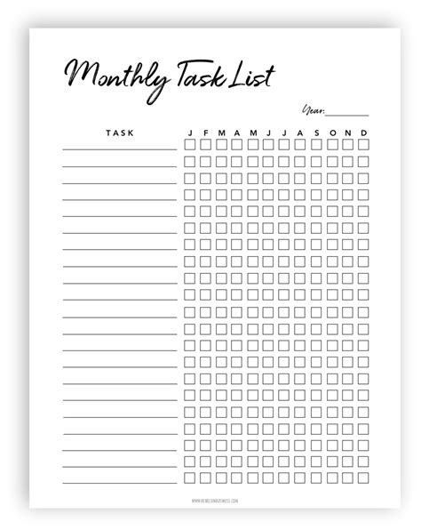 Organize all your monthly tasks with this free printable list. I always struggle to … | To do ...