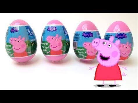 4 Peppa Pig Surprise Eggs Unwrapping - Toy Review | Peppa pig, Surprise egg, Pig