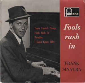 Frank Sinatra - Fools Rush In | Releases | Discogs