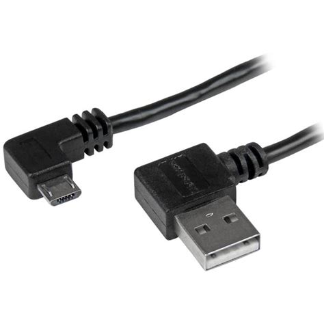 Micro-USB Cable with Right-Angled Connectors - M/M - 1m (3ft ...