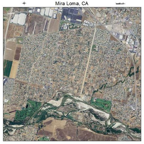 Aerial Photography Map of Mira Loma, CA California