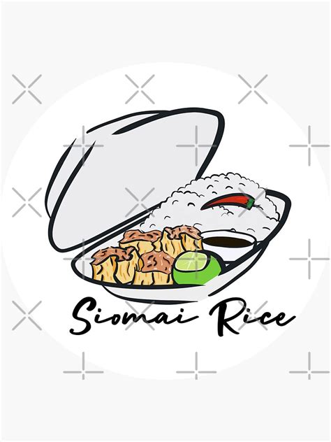 "Siomai Rice" Sticker for Sale by aVerySneakyBox | Redbubble