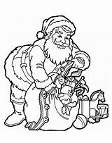 Free Coloring Pages Santa Claus  Home sketch template