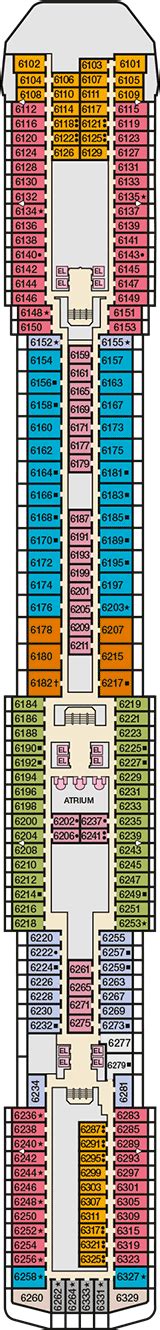 Carnival Miracle Deck plan & cabin plan